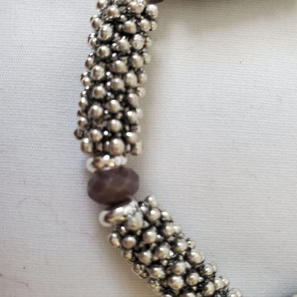 Women's Jewelry Silver Clustered  Beads Bracelet - Picture 7 of 7